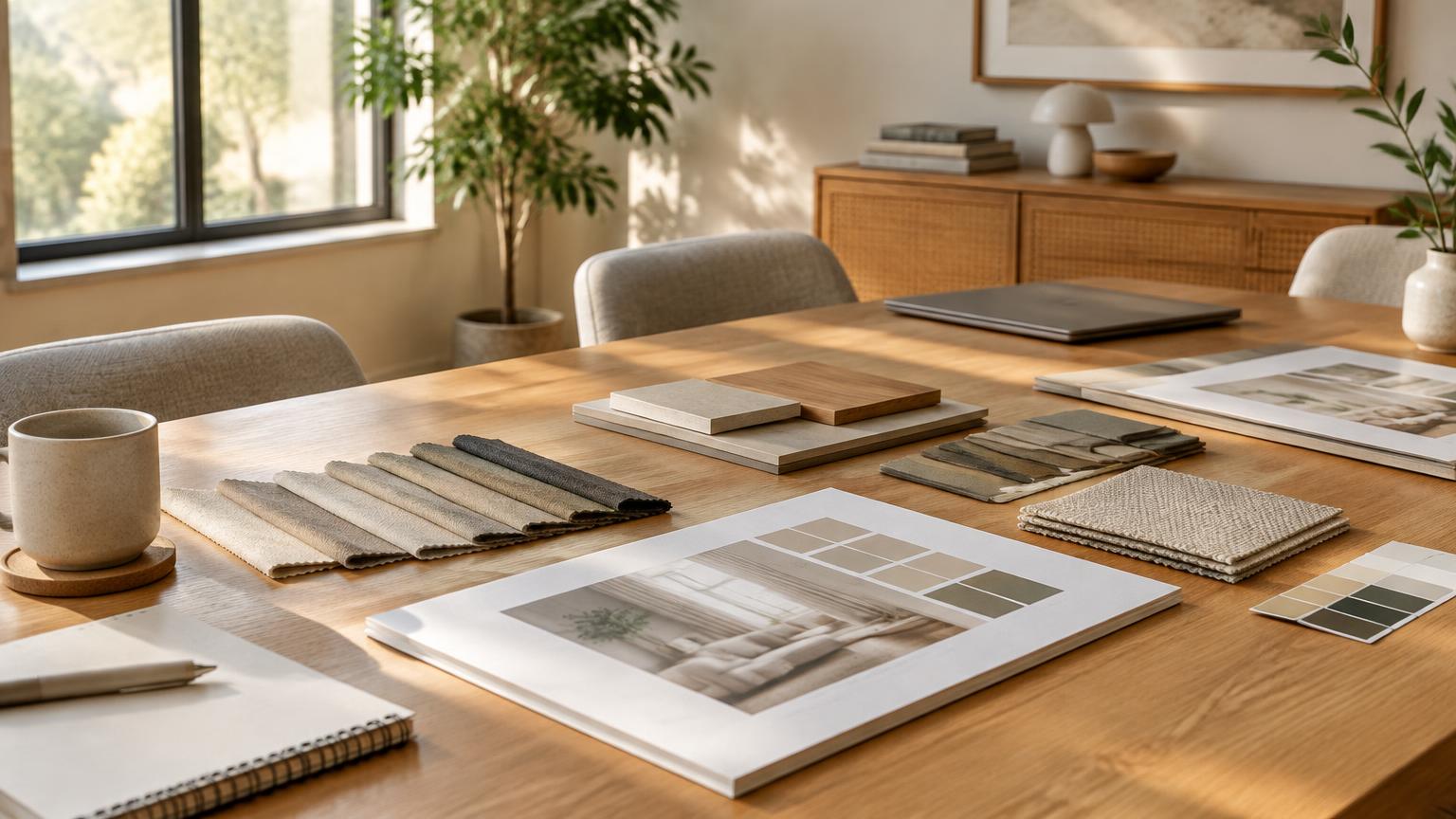 Welcoming meeting space with organised materials